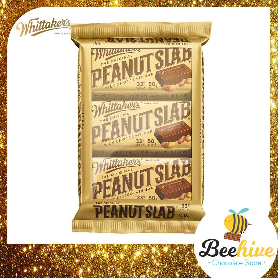 Whittakers Peanut Slab Milk Chocolate 3x50g